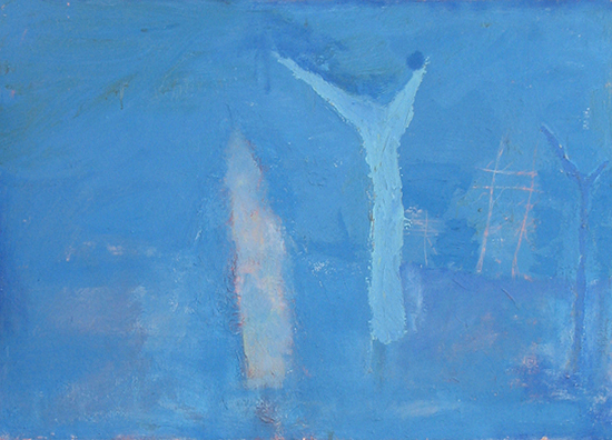 1.	Figures in a Blue Field  &quot;18 x 25”  1996