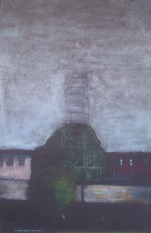 9.	Tower over Cresson St.  “35 x 27” 1999